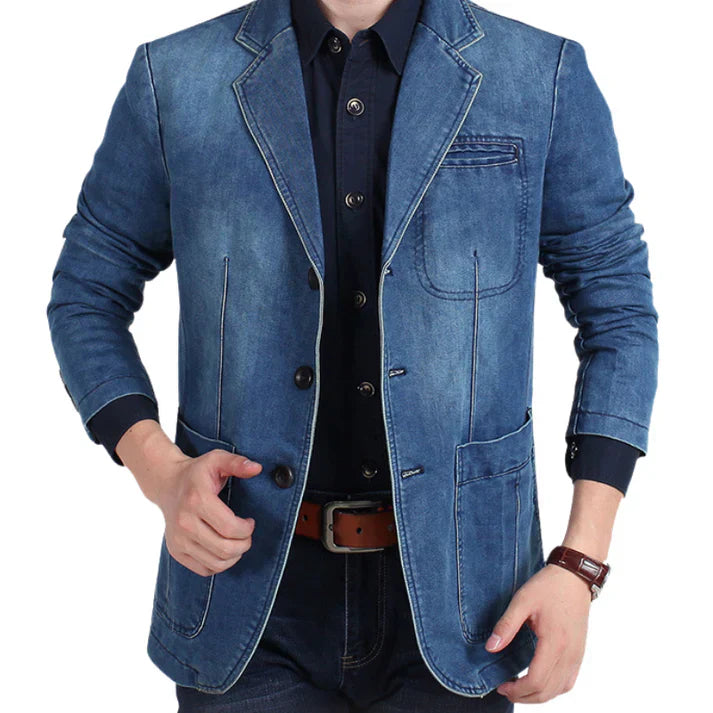 Blazer Moderne Homme Coupe Décontractée – Élégance Quotidienne & Professionnelle