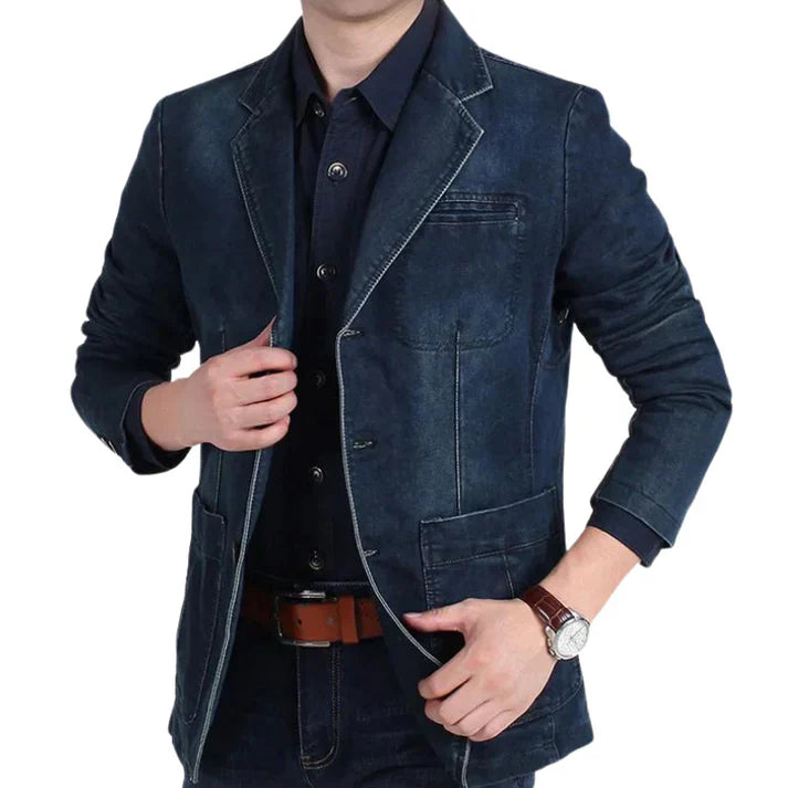 Blazer Moderne Homme Coupe Décontractée – Élégance Quotidienne & Professionnelle