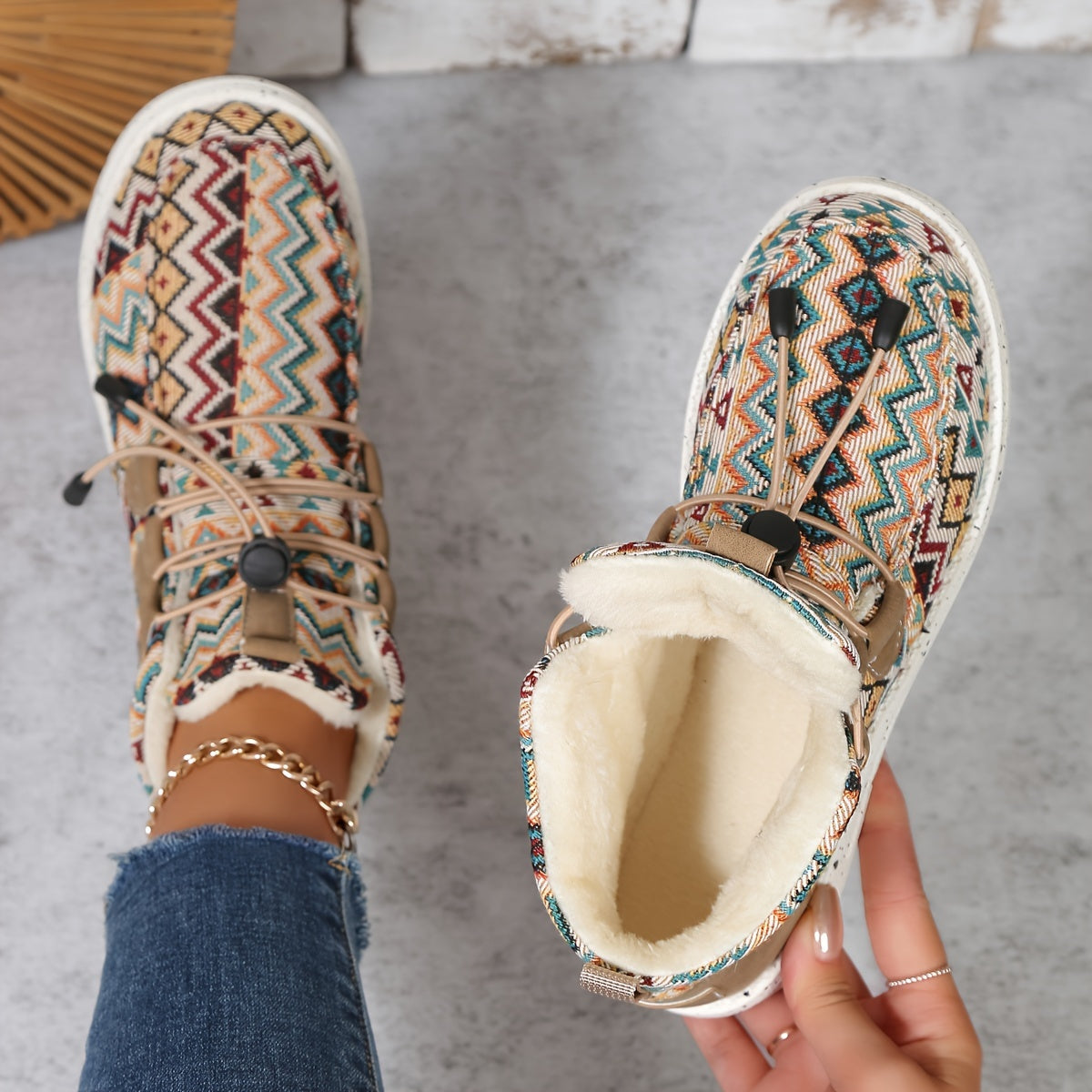 Chaussures Sofia Beige – Soleil d’Hiver & Confort Élégant